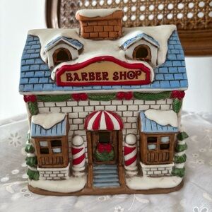 Home Interiors Gifts Ceramic Barber Shop Decor